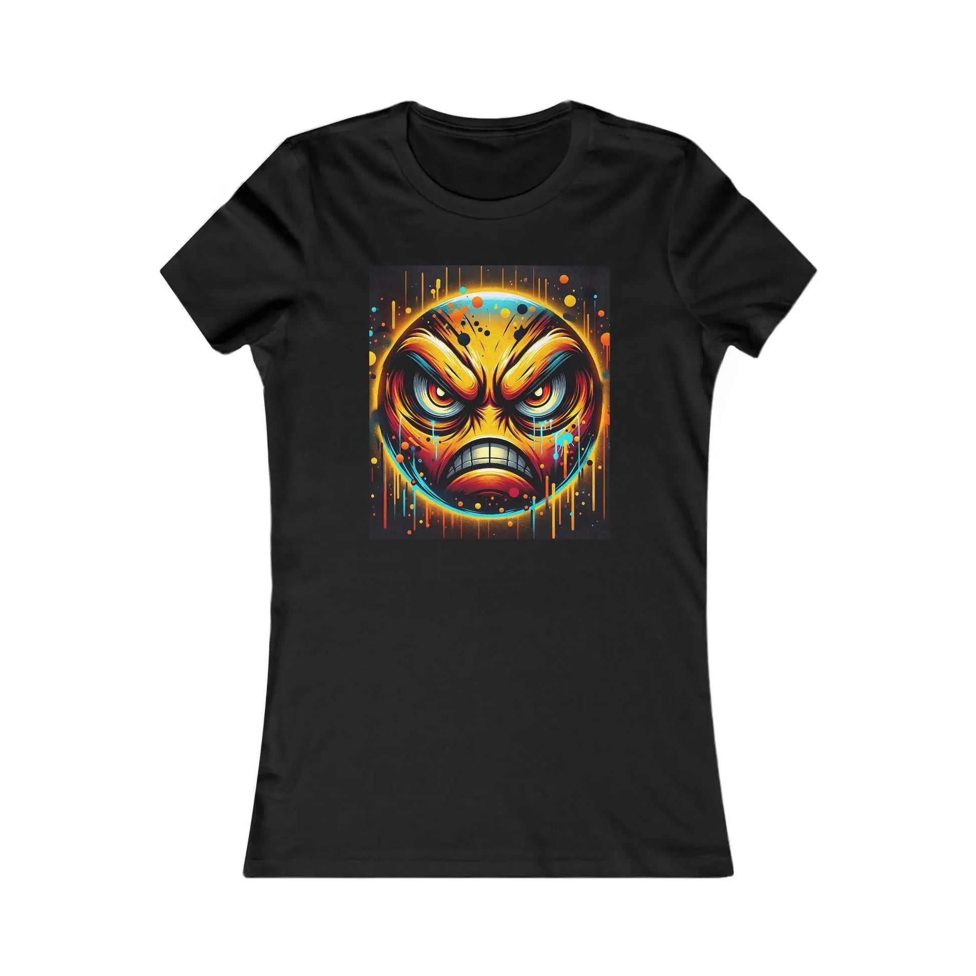 Grunge Angry Face Tank Top: Edgy Punk Streetwear Tee Yoycol